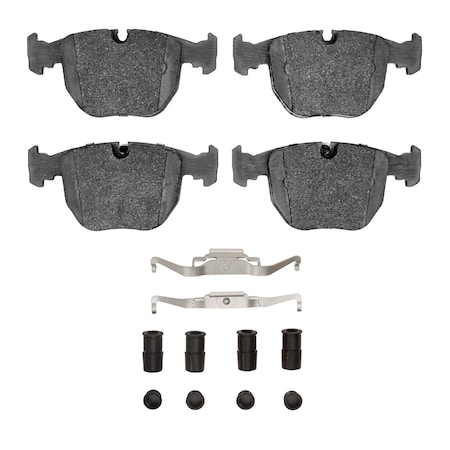 Dynamic Friction Co 3000 Ceramic Brake Pads and Hardware Kit, Low Dust, Low Copper Ceramic, 100% Asbestos-free, Front 1310-0681-02